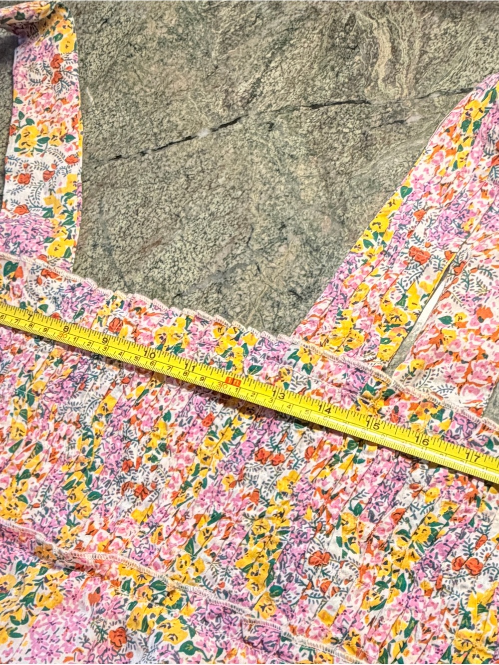 NWOT Anthropologie Helena Floral Smocked Midi Dress Pink Sz Large Cottagecore - Picture 4 of 5